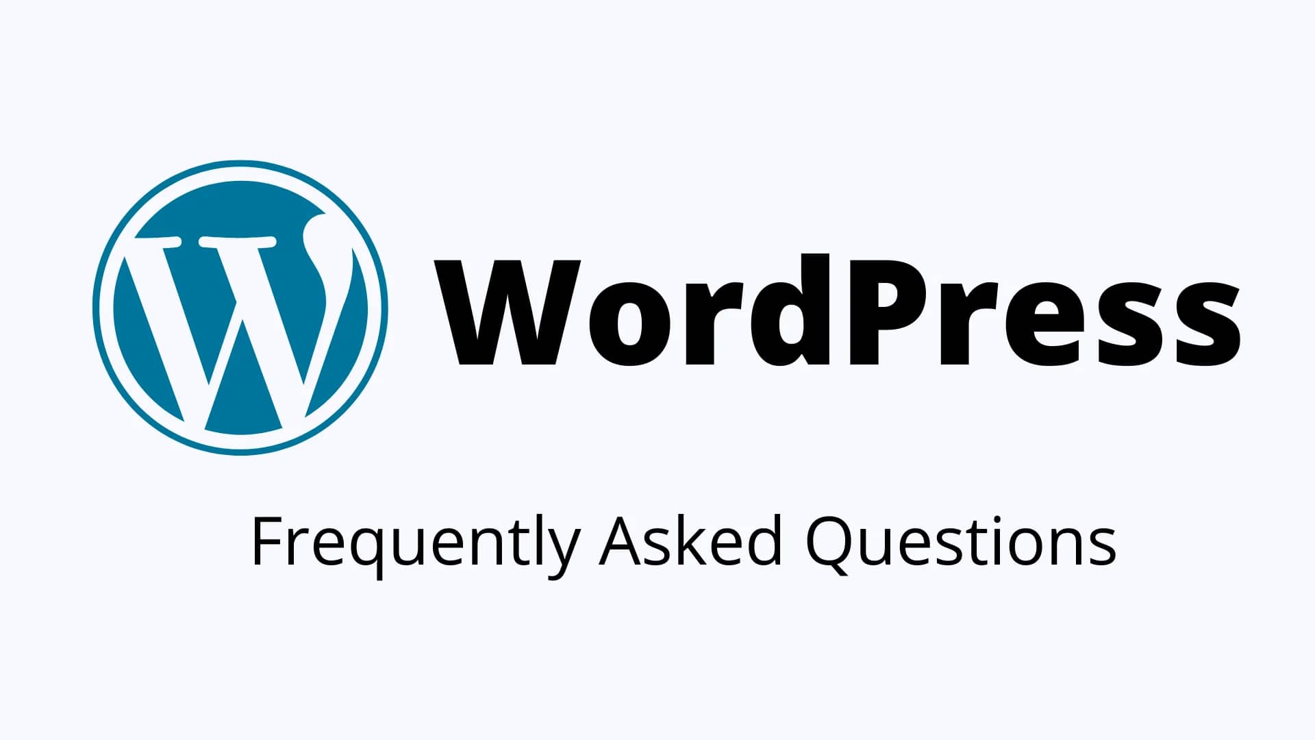 WordPress FAQs